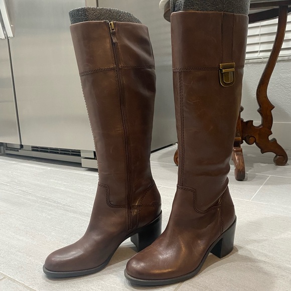 Franco Sarto Brown Leather Boots - Picture 6 of 6